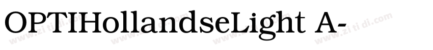 OPTIHollandseLight A字体转换